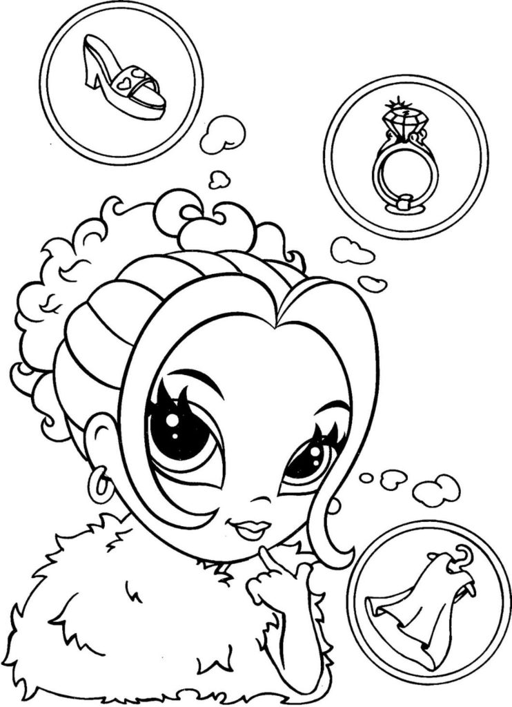 Lisa Frank coloring pages. Printable coloring pages for girls