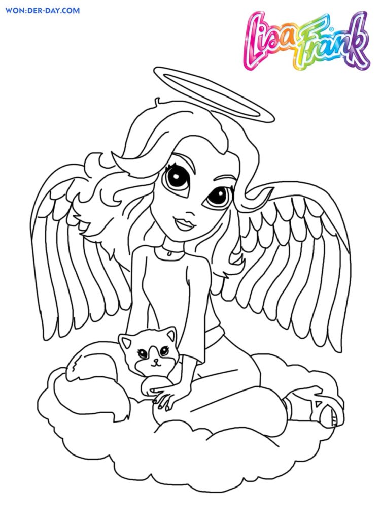 Lisa Frank coloring pages. Printable coloring pages for girls