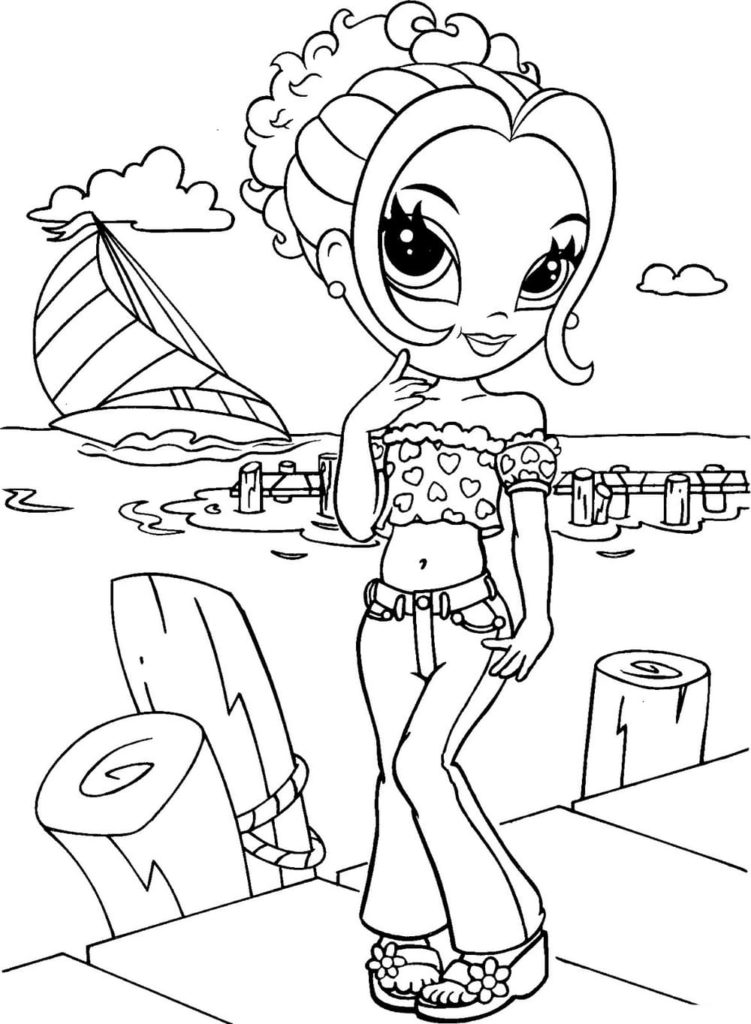 Lisa Frank coloring pages. Printable coloring pages for girls