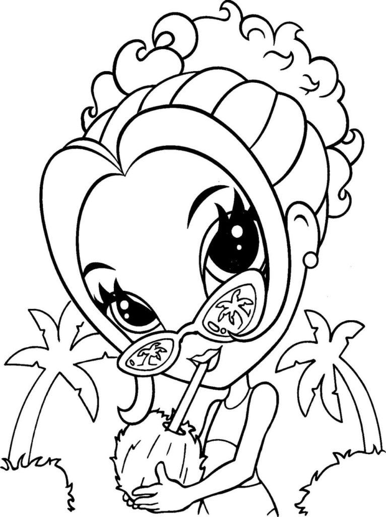 Lisa Frank coloring pages. Printable coloring pages for girls