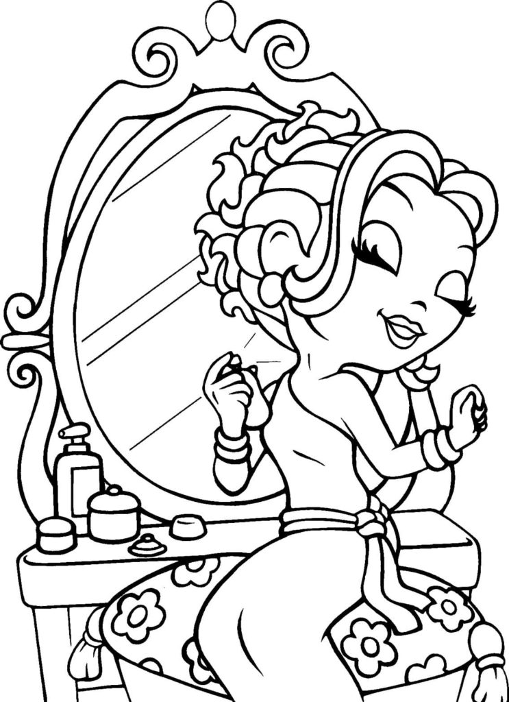 Lisa Frank coloring pages. Printable coloring pages for girls