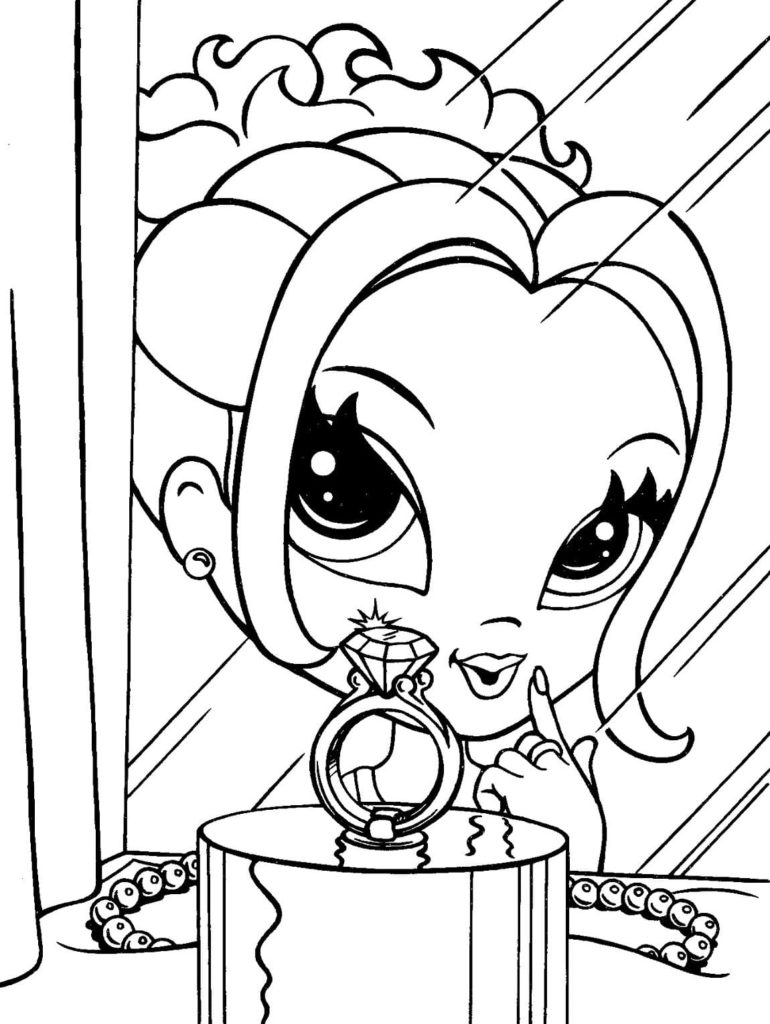 Lisa Frank coloring pages. Printable coloring pages for girls