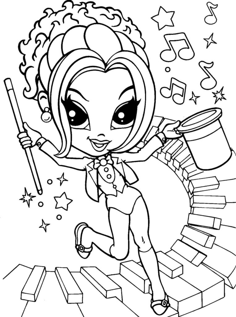 Lisa Frank coloring pages. Printable coloring pages for girls