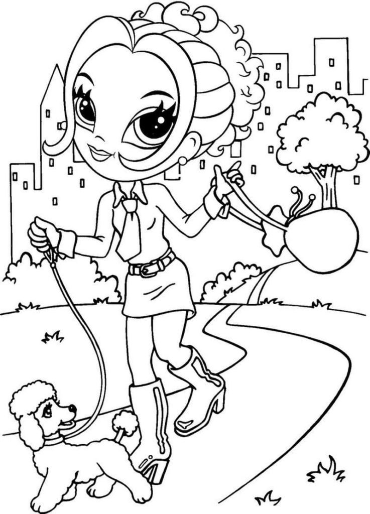 Lisa Frank coloring pages. Printable coloring pages for girls