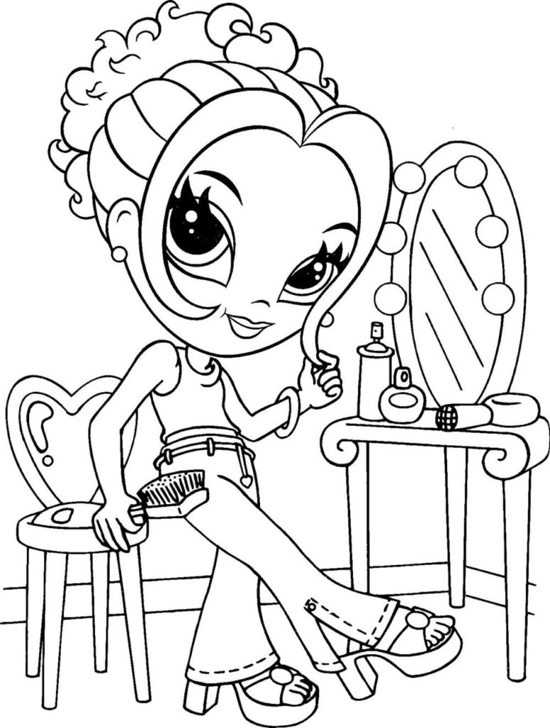 Lisa Frank coloring pages. Printable coloring pages for girls