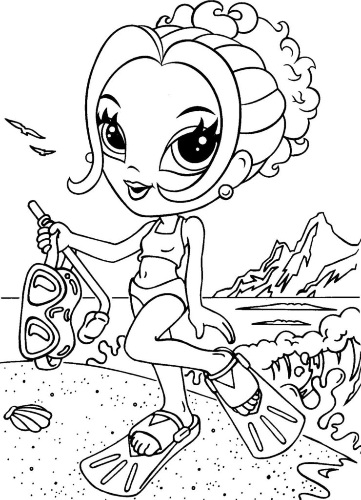 Lisa Frank coloring pages. Printable coloring pages for girls