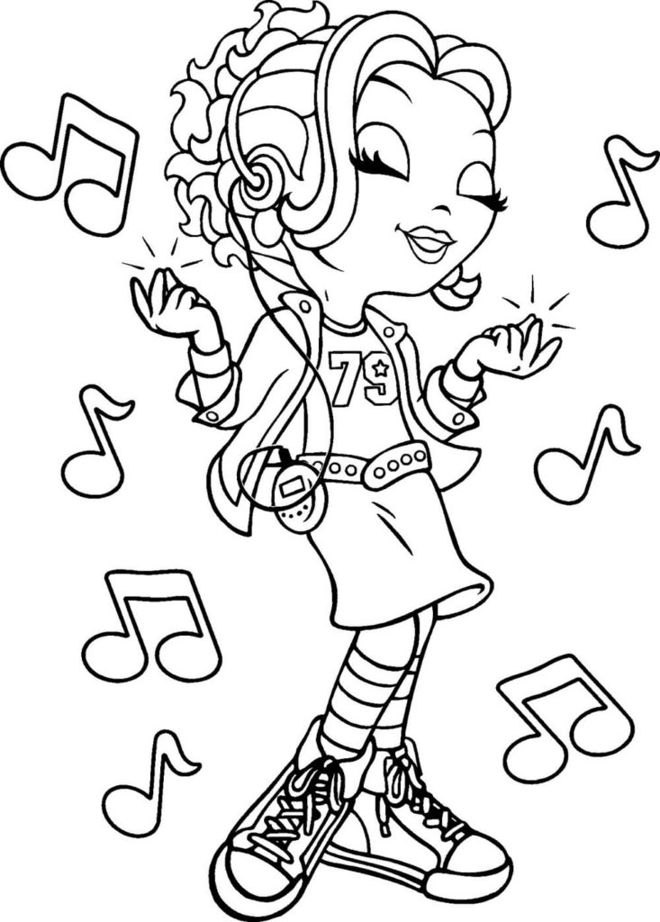 Lisa Frank coloring pages. Printable coloring pages for girls