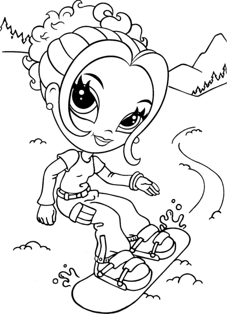 Lisa Frank coloring pages. Printable coloring pages for girls