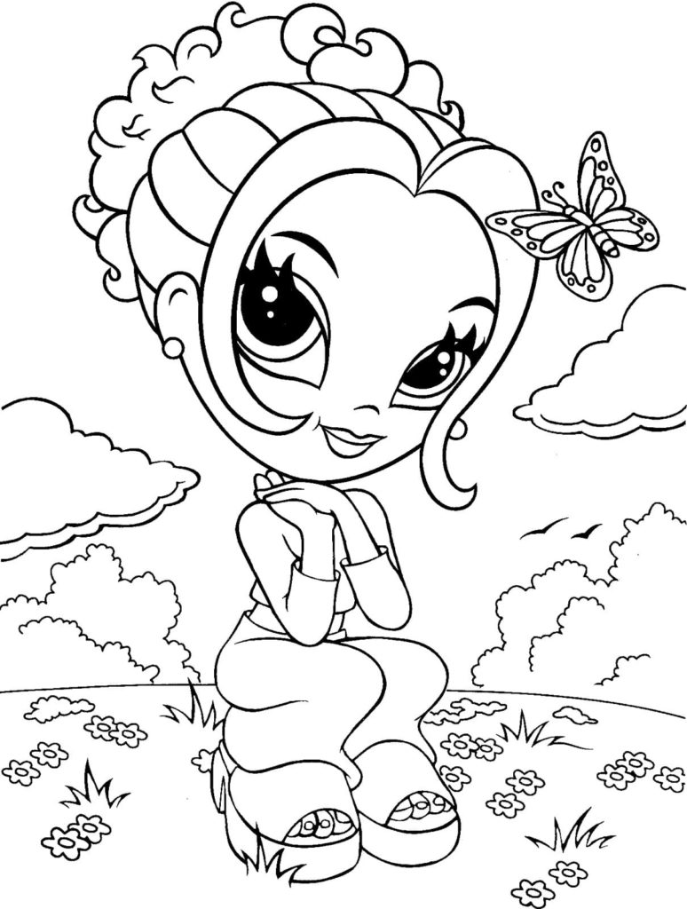 Lisa Frank coloring pages. Printable coloring pages for girls