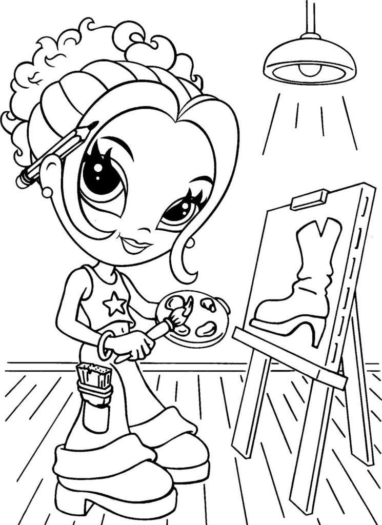 Lisa Frank coloring pages. Printable coloring pages for girls