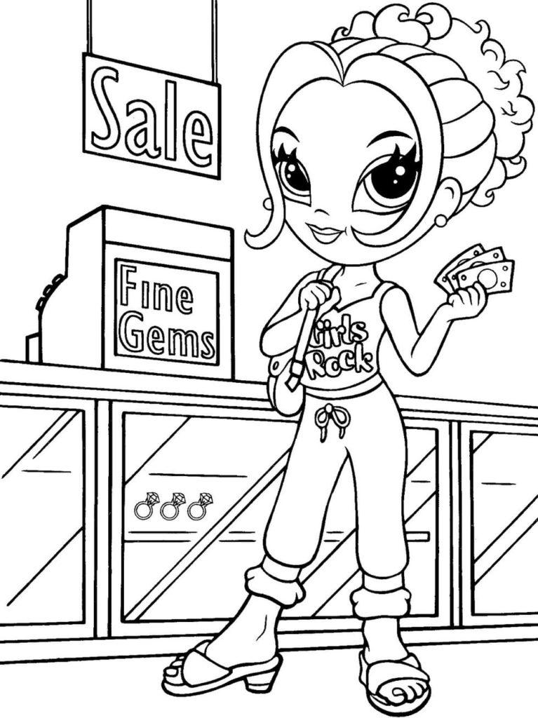 Lisa Frank coloring pages. Printable coloring pages for girls