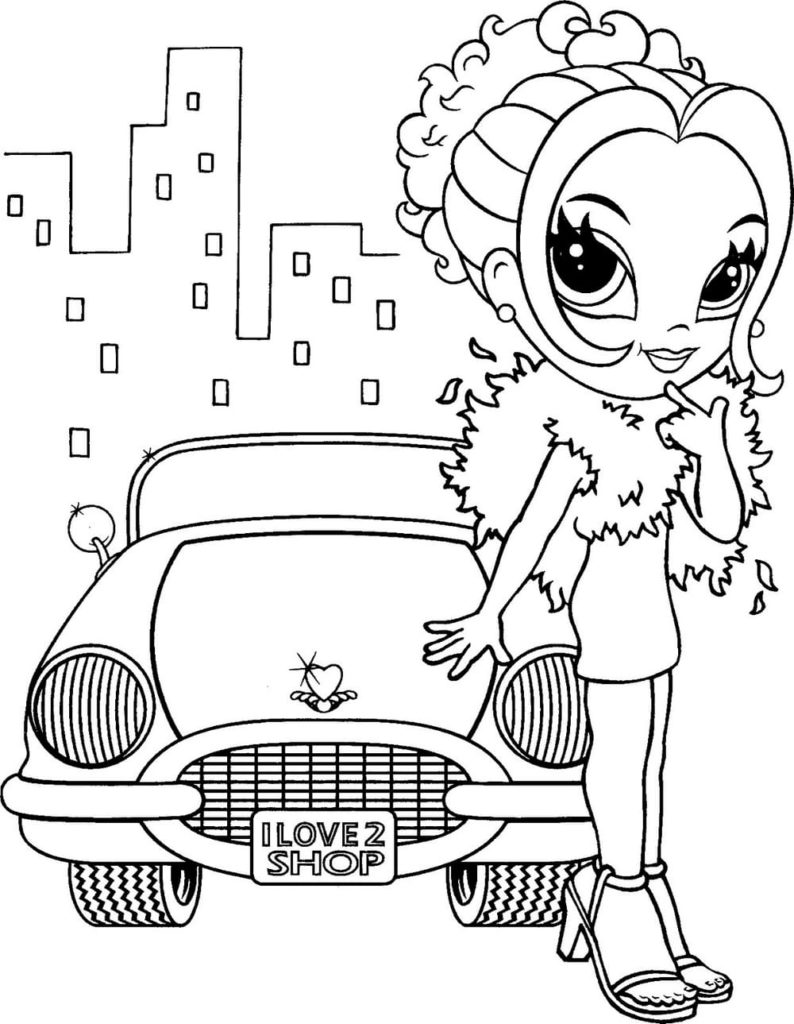 Lisa Frank coloring pages. Printable coloring pages for girls