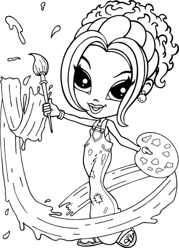 Lisa Frank coloring pages. Printable coloring pages for girls