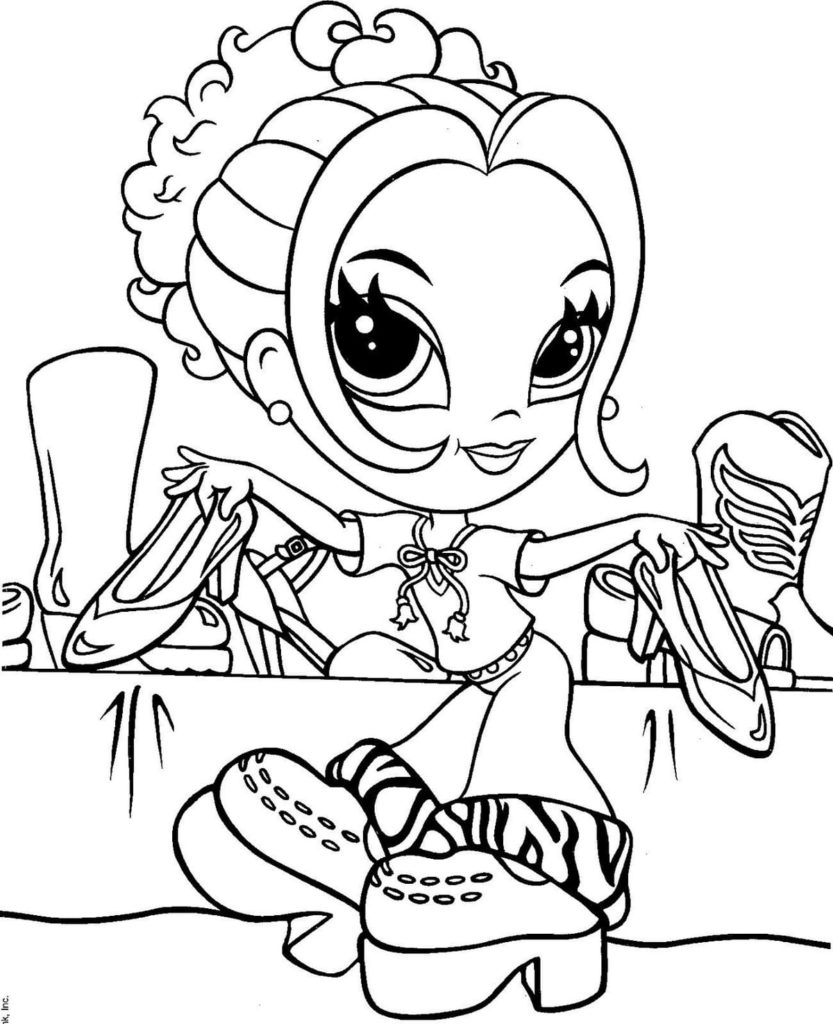 Lisa Frank coloring pages. Printable coloring pages for girls