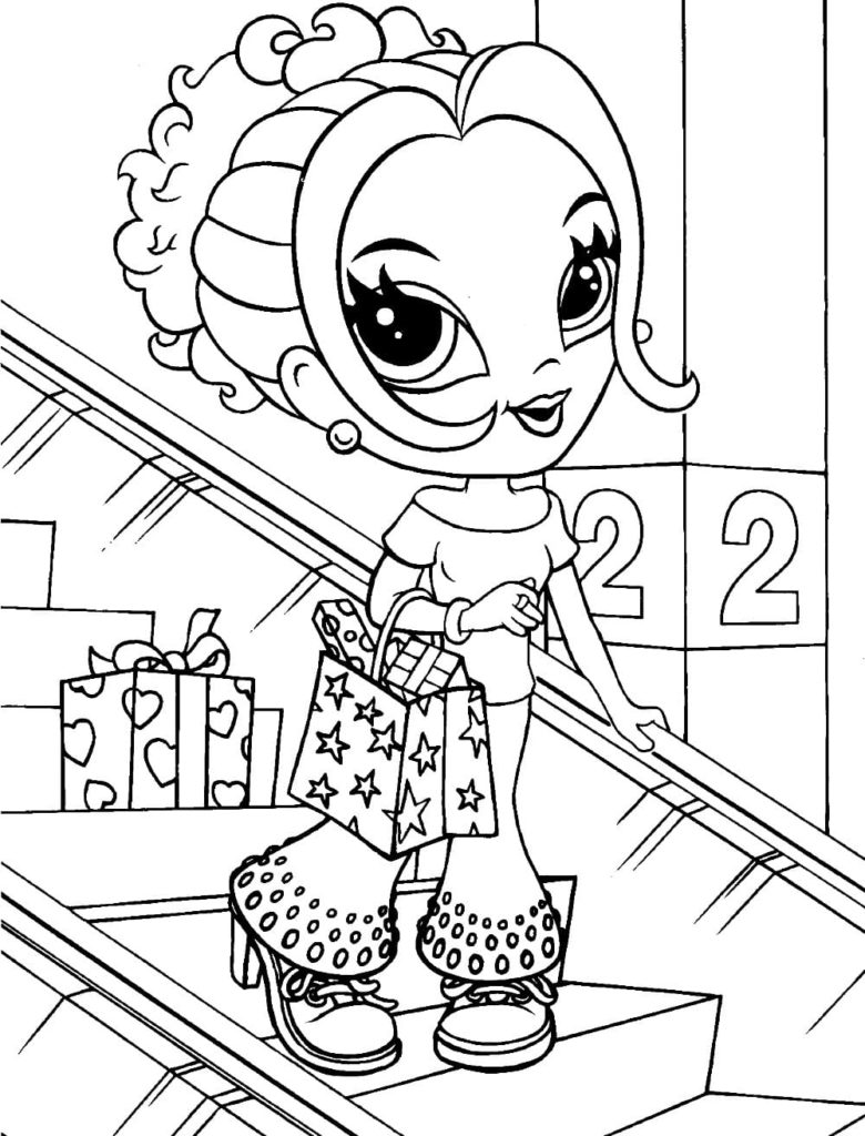 Lisa Frank coloring pages. Printable coloring pages for girls