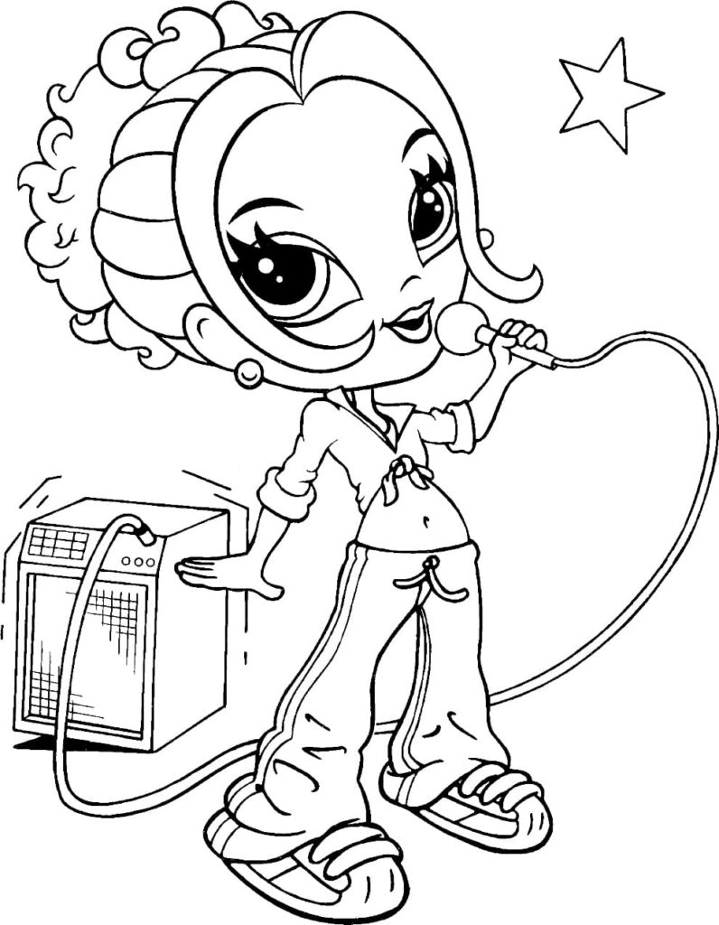 Lisa Frank coloring pages. Printable coloring pages for girls