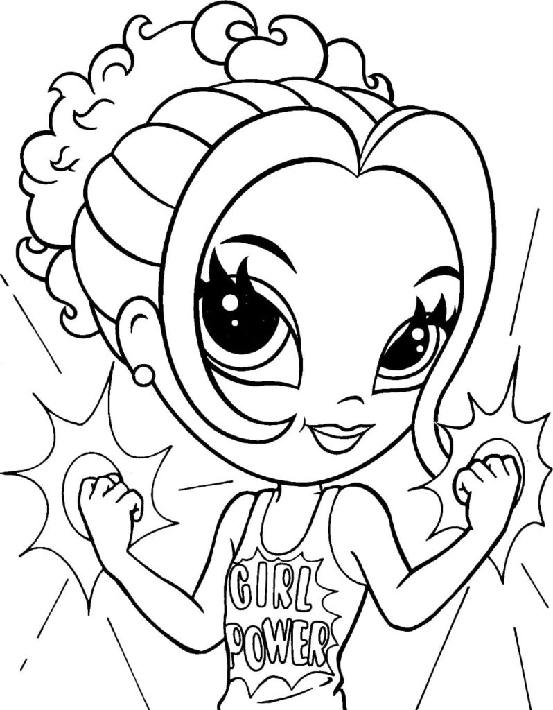 Lisa Frank coloring pages. Printable coloring pages for girls