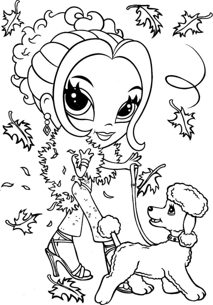 Lisa Frank coloring pages. Printable coloring pages for girls