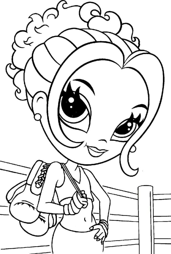 Lisa Frank coloring pages. Printable coloring pages for girls