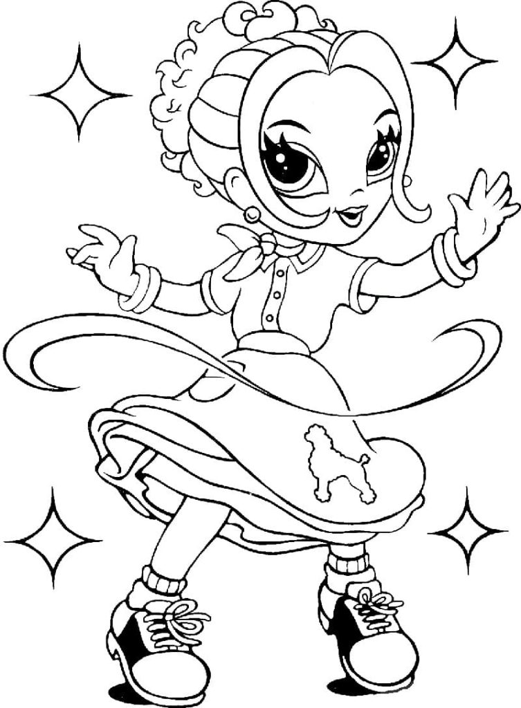 Lisa Frank coloring pages. Printable coloring pages for girls