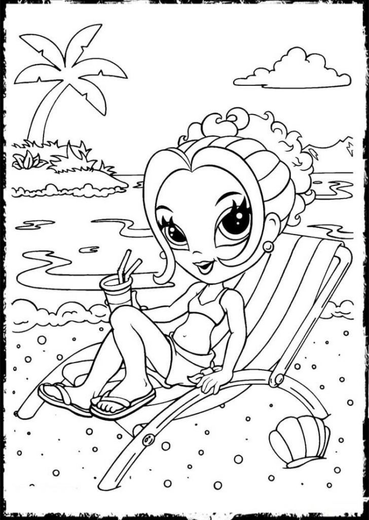 Lisa Frank coloring pages. Printable coloring pages for girls