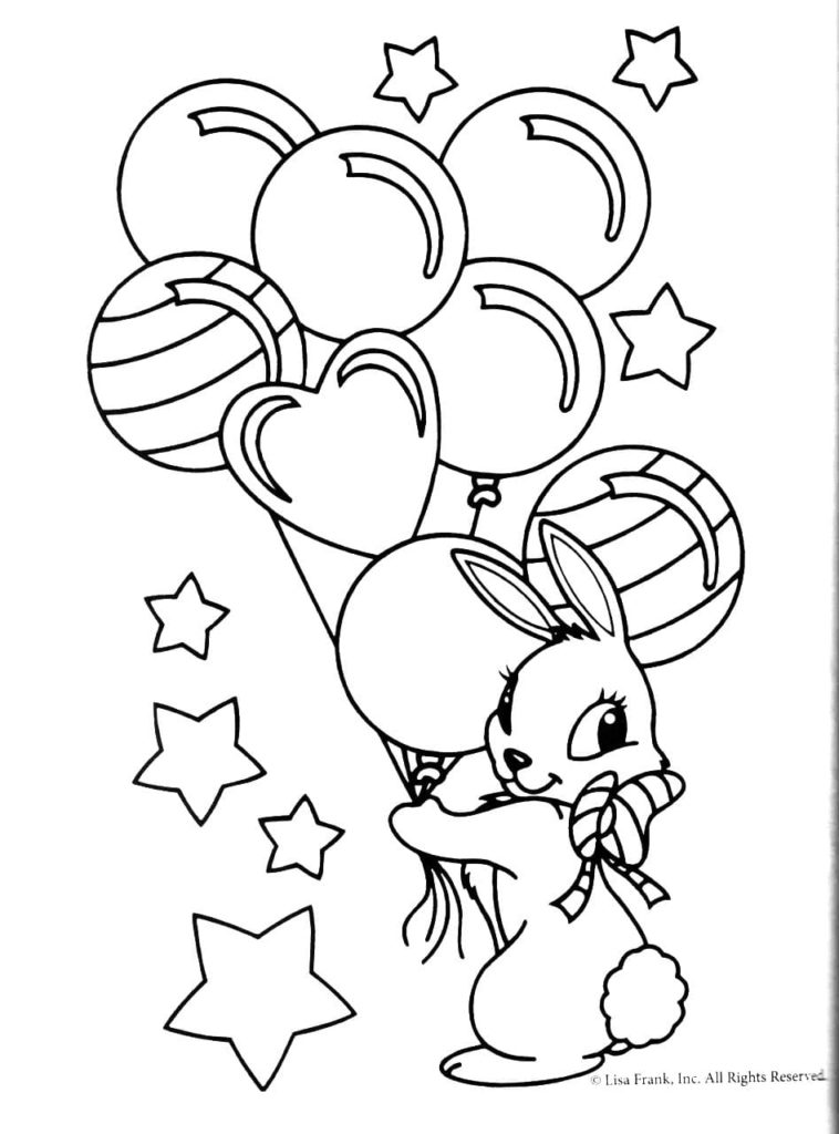 Lisa Frank coloring pages. Printable coloring pages for girls