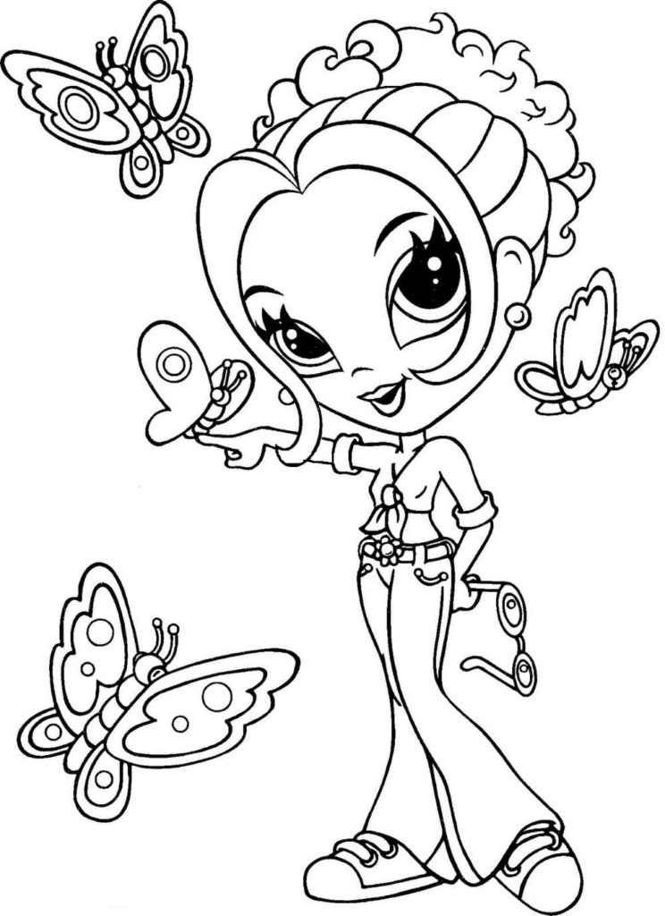 Lisa Frank coloring pages. Printable coloring pages for girls