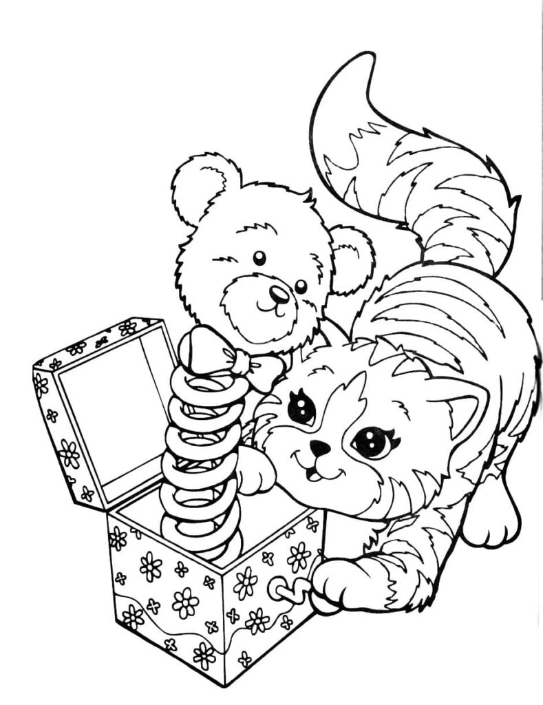 Lisa Frank coloring pages. Printable coloring pages for girls