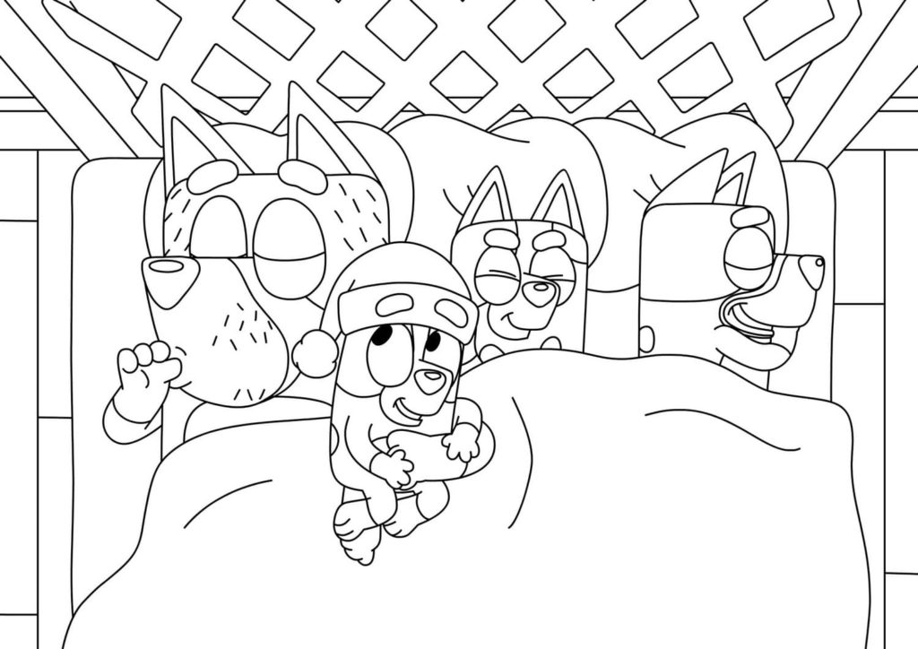 Bluey coloring pages. Print or download for free