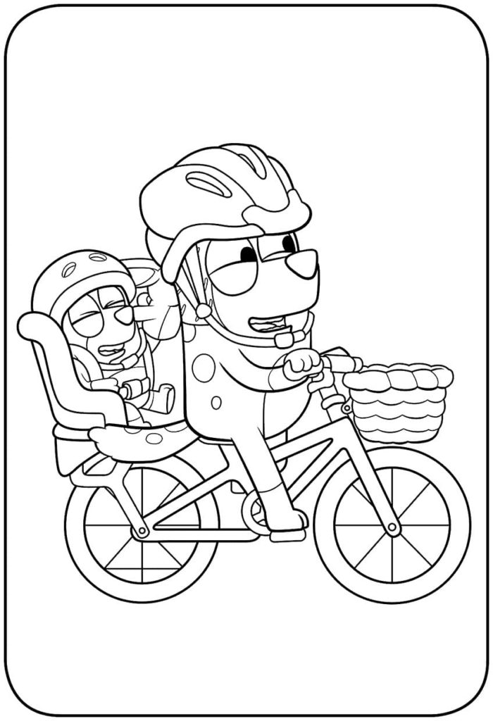 Bluey coloring pages. Print or download for free