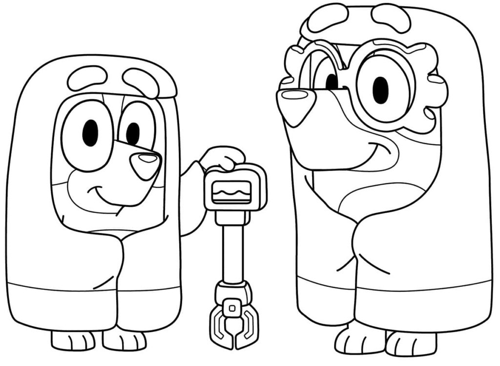 Bluey coloring pages. Print or download for free