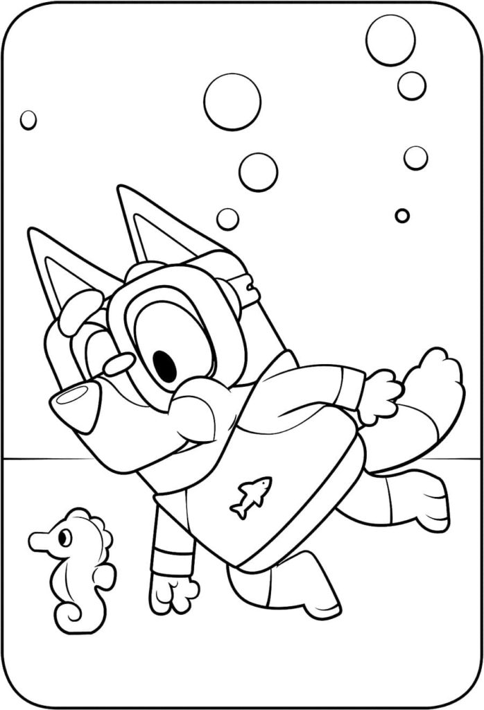 Bluey coloring pages. Print or download for free