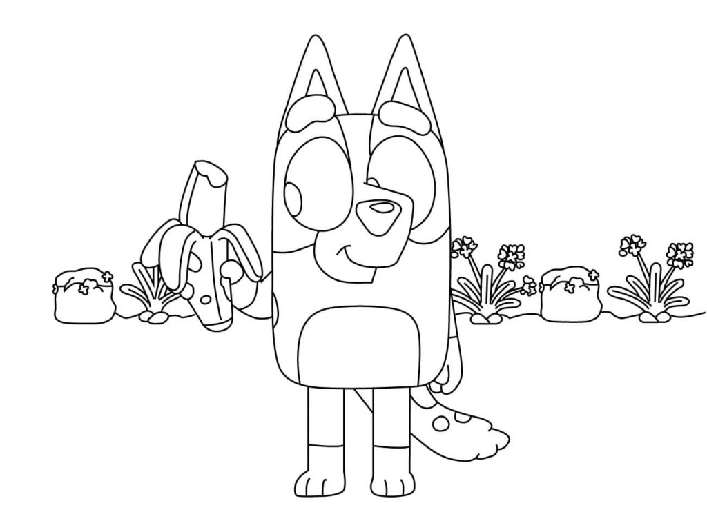 Bluey coloring pages. Print or download for free