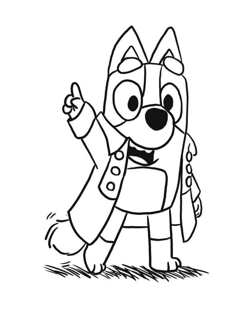 Bluey coloring pages. Print or download for free