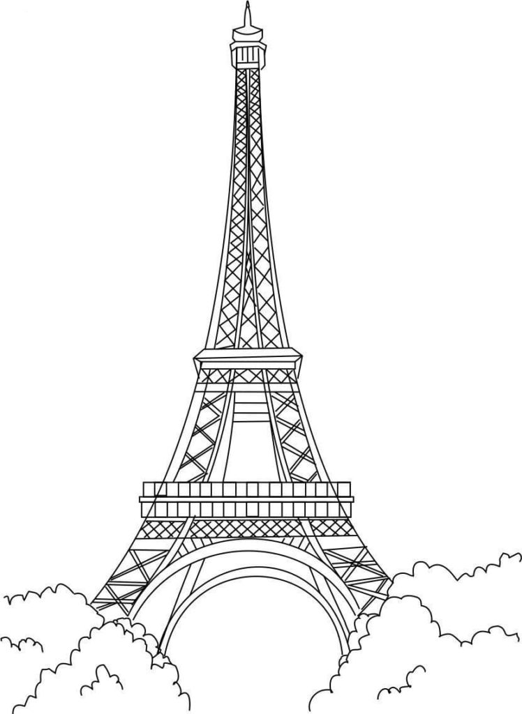 Dibujos de Paris para colorear