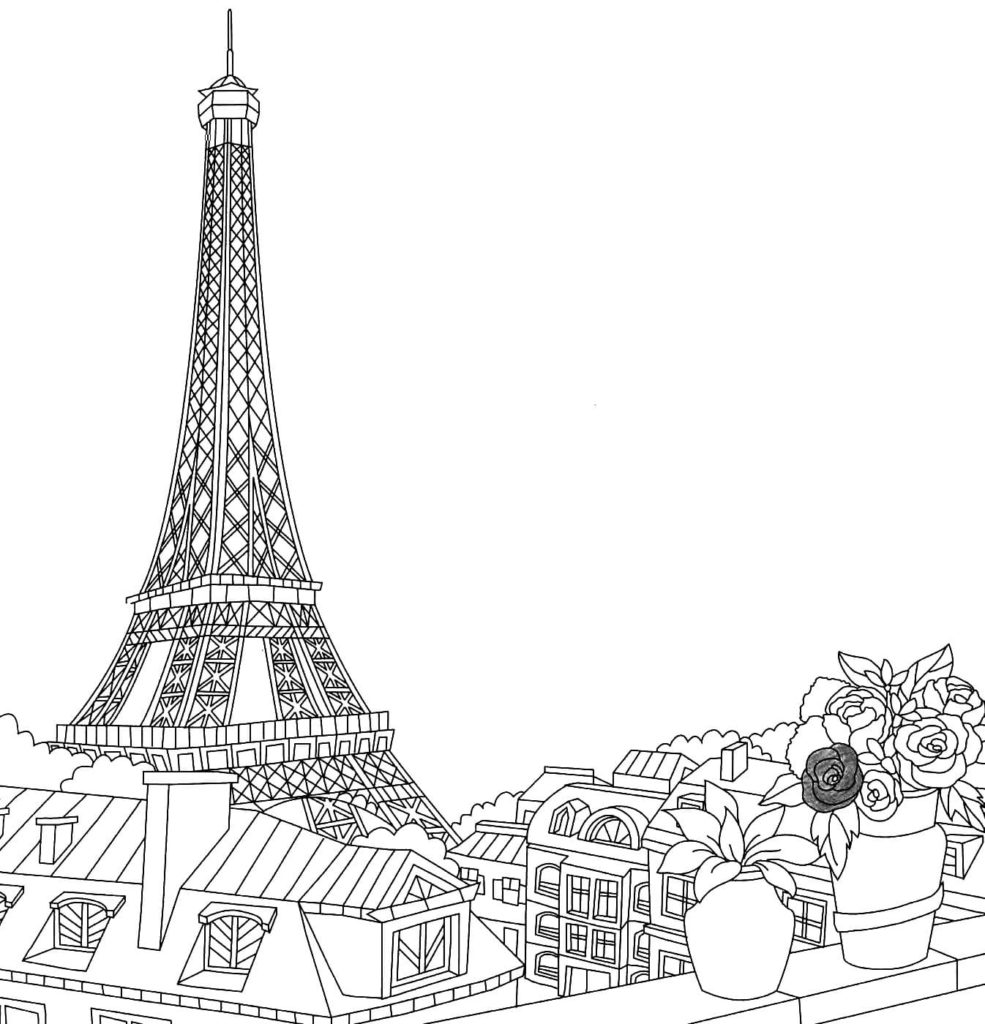 Dibujos de Paris para colorear