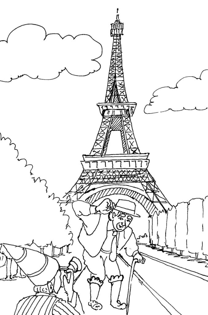 Dibujos de Paris para colorear