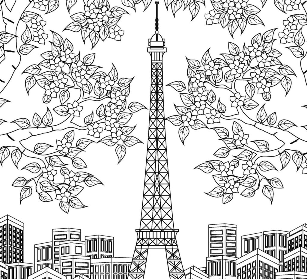 Dibujos de Paris para colorear