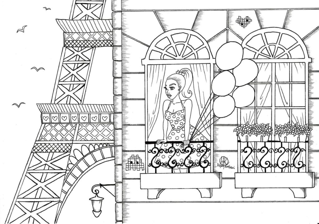 Dibujos de Paris para colorear