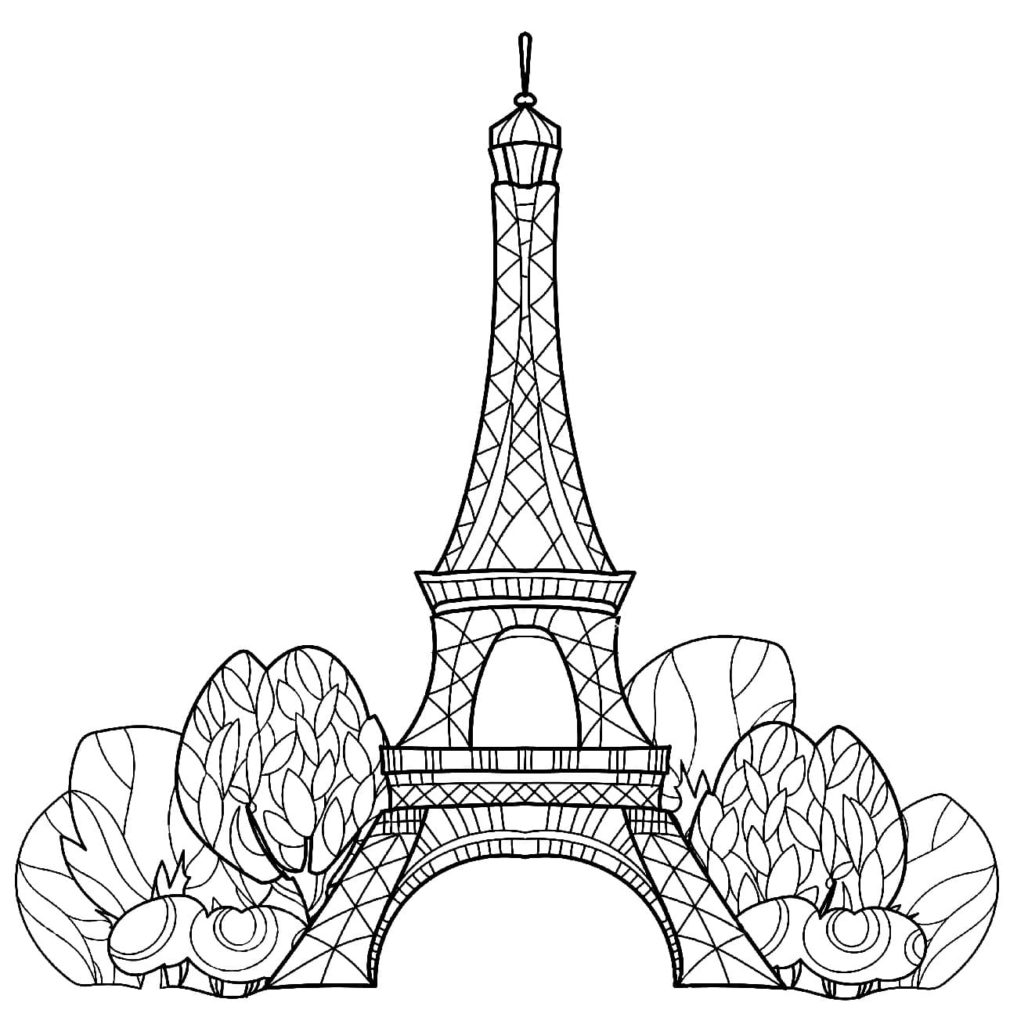 Dibujos de Paris para colorear