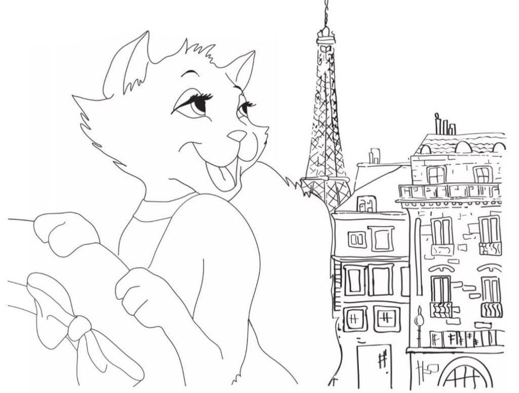 Dibujos de Paris para colorear