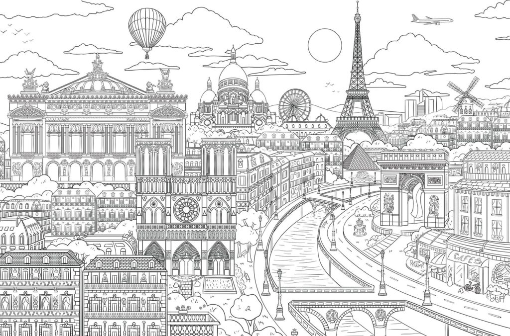 Dibujos de Paris para colorear