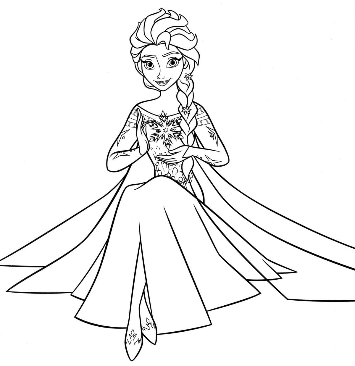 63 Princess Coloring Pages Frozen  Latest Free