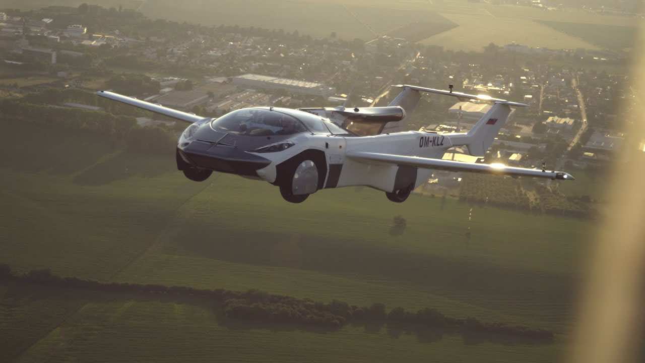 WATCH Winged Flying Car Completes Its First Test Flight W