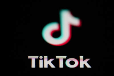 The icon for the video sharing TikTok app is seen on a smartphone. (Matt Slocum/AP)