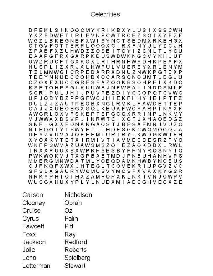 advanced word search printable word search printable - advanced word ...