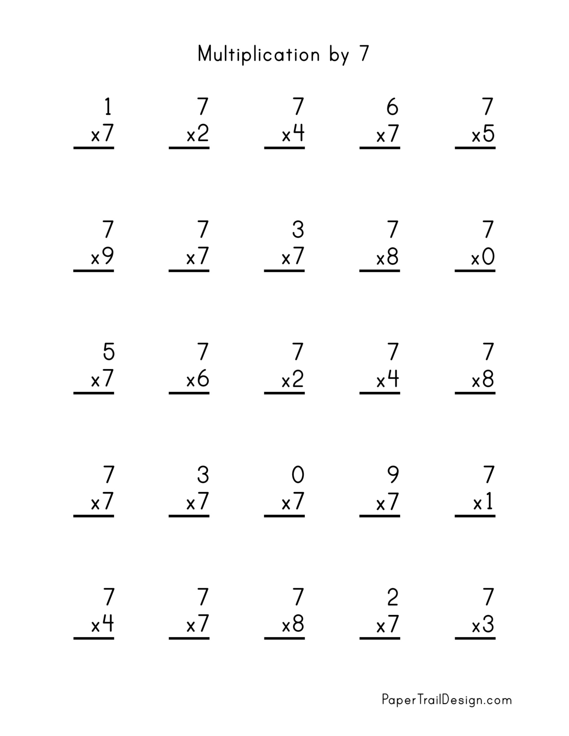 Multiplication 3 - Worksheet Digital - Worksheets Library image.