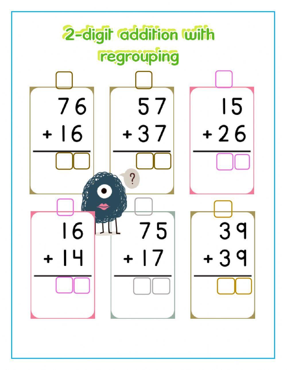 Double Digit Addition (without regrouping) - THE TEACHER TREASURY ...