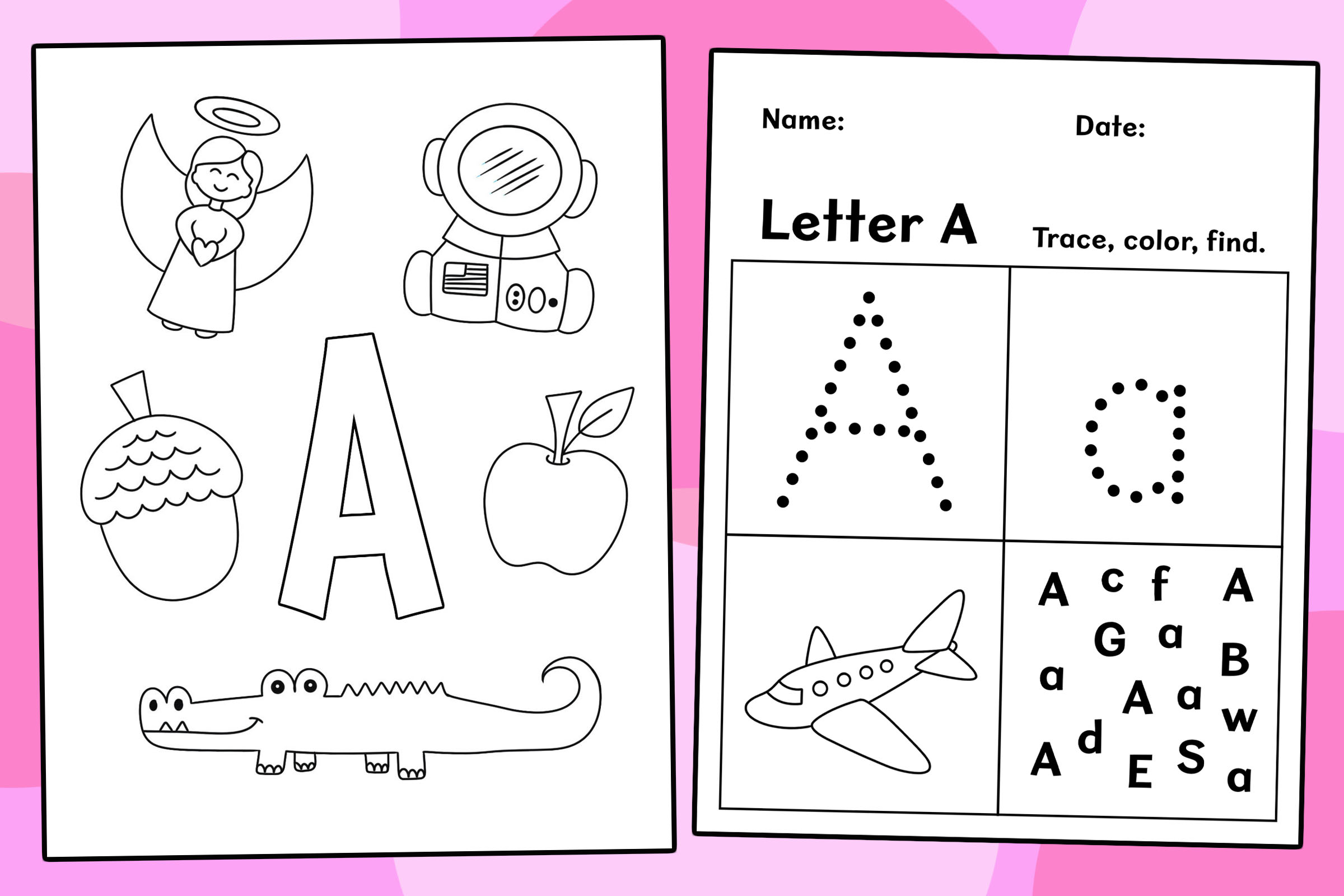 Letter Recognition Worksheets - Planning Playtime - Worksheets Library