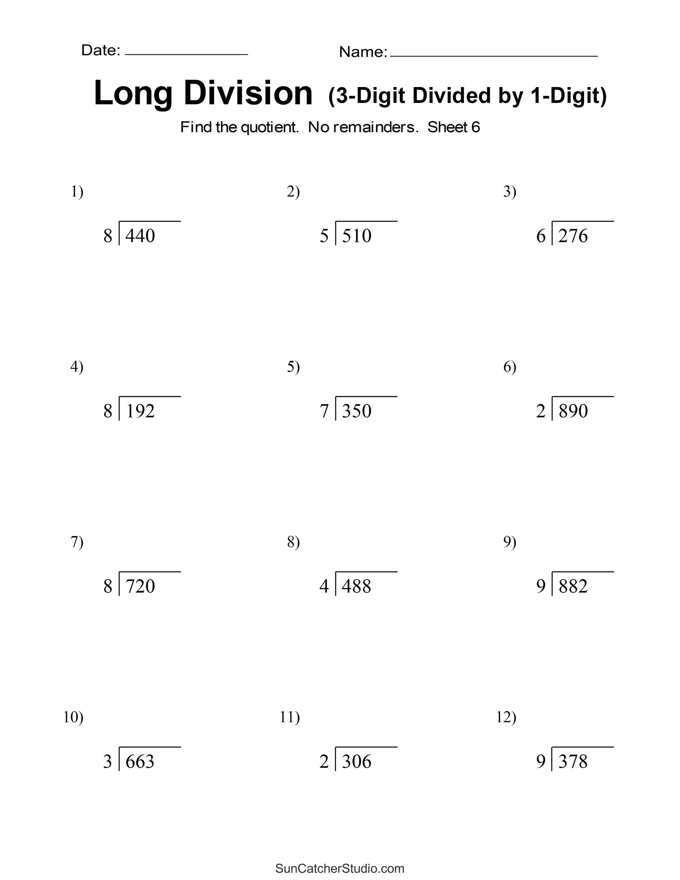 Long Division Worksheets for 5th Grade - Worksheets Library